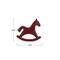 Hello Honey® 5.25" Red Decorative Unglazed Stoneware Rocking Horse